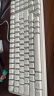 黑爵（AJAZZ）AK992有线机械键盘 Gasket结构 拼色键帽 单色背光 电竞游戏笔记本 复古版 红轴  实拍图