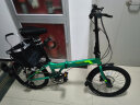 狼途（Langtu） 20寸铝合金折叠自行车男女8速成人学生运动单车便携免安装KY028 森林绿（碟刹版） 20寸 实拍图