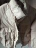 美茵曼丽高档轻奢品牌短款棉衣新款小个子羽绒棉服女时尚保暖棉袄加厚外套 XSD8610 茵曼  米色 S（75-90斤） 实拍图