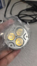 倍靓LED全球电压220V射灯灯杯3W插脚灯泡50mm不配变压器可送插头GU5.3 3601 暖白 实拍图