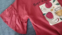 甜桔子女士睡衣女夏季短袖纯棉七分裤宽松家居服女短裤可外穿学生睡衣 MJF7081【100%棉七分裤套装】 2XL /身高173-180 体重140-160 实拍图