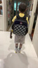 UnMe台湾unme男女小学生一年级书包男1-3-6轻防水儿童双肩背送礼书包 3213S蓝格 1-4年级 小挂件+腰扣 实拍图