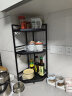 达派屋（DAPAI HOME）不锈钢厨房置物架调料架子家用台面三角多功能转角调味品收纳架 三层边长25 实拍图