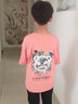尡韵短袖男夏季新款港风恶魔笑脸短袖T恤男ins潮流宽松情侣上衣服 纯棉T恤1071 粉色 L 实拍图