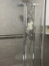 崇朝一字型三扇折叠落地卫生间淋浴房安全钢化玻璃隔断 750*1800mm(亮银色 右款) 不含蒸汽  1.35平方米 晒单实拍图