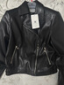 香影皮衣外套女短款2025春秋新款今年流行复古翻领小个子机车夹克 黑色 S 实拍图