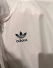 adidas情侣款复古风梭织立领夹克外套男女阿迪达斯官方三叶草 亮白 M 实拍图