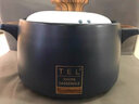 喜佰盛 日式砂锅炖锅煲汤锅家用燃气灶砂锅电磁炉明火通用耐高温沙锅陶瓷煲熬汤锅煲仔饭砂锅干烧瓦煲 3升黑色（明火专用）适用3-4人【520】 实拍图