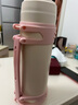 恩尔美（nRMEi）保温杯大容量女保温瓶壶宝宝婴儿外出水杯便携户外热水瓶 樱花粉【内含原装壶带】2L 实拍图