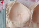 浪莎前扣内衣女大胸显小上托调整型收副乳性感女士文胸罩 绿 34BC 实拍图