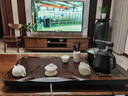 树彬茶盘茶台全自动高端一体式整块实木整套功夫茶具杯套装家用办公室 黑檀木茶盘+白瓷西施套餐 配双桶 实拍图