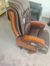 名流都市真皮老板椅豪华商务按摩大班座椅实木办公室可躺坐椅家用电脑转椅 10轮咖啡色-头层牛皮+搁脚 固定扶手 尼龙脚 实拍图