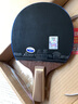 神龙木钛纤维直拍横打乒乓球拍底板专业级单拍 直拍横打右手 底板+狂3+天翼 实拍图