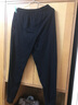 皮尔卡丹休闲裤男秋冬棉质加绒加厚保暖宽松长裤男士冬季束脚跑步运动裤子 拉链口袋黑色+拉链口袋深灰 XL 实拍图