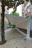 羽以（YUYI）大型膜结构停车棚雨棚户外张拉膜遮阳汽车棚小区自行车棚结构车棚 PVC 1100克 实拍图