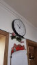北极星（POLARIS）挂钟客厅钟表挂墙家用时钟现代简约大气挂表时尚35cm石英钟黑色 实拍图