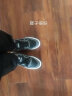 ziyuanju男鞋2024新款春夏季透气鞋子男皮面学生青少年板鞋男百搭休闲运动 黑色 43 实拍图