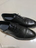 百丽（Belle）张凌赫同款正装鞋男商务鞋内增高牛皮婚鞋59736CM1 【蒲熠星/许凯同款】黑色 42 (260mm) 实拍图