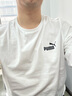 彪马（PUMA）长袖男2025夏季新款长袖内搭打底衫T恤衫圆领套头衫休闲长袖T恤男 白色 XL 实拍图