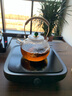 三界(SANJIE) 原创茶炉家用电陶炉茶炉电茶炉茶壶套装耐热玻璃煮茶器茶壶烧水壶 简 (胡桃木色)炉+菊瓣提梁壶 实拍图