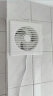 排气扇卫生间换气扇墙壁式浴室厨房抽风机排风扇强力圆形家用静音 6寸(升级送插头开关线) 实拍图