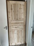 老式实木杉木原木门仿古门窗套装门房间卧室厨房卫生间折叠推拉门 8801款标门200*80CM不含门套 实拍图