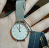 丹尼尔惠灵顿（DanielWellington） dw手表女欧美石英女士简约腕表28mm生日礼物送女友老婆 典雅银白盘 DW00100220 实拍图