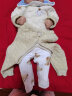 人之初新生儿衣服0-3个月纯棉保暖婴儿内衣和尚服套装秋冬季秋衣加厚初生衣服 彩棉棕（开裆） 59cm 晒单实拍图