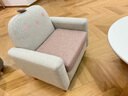 源氏木语实木抱抱儿童沙发动物造型小沙发迷你宝宝椅 小鸡儿童沙发(浅灰+浅粉) 58cm 实拍图