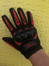 TDGO摩托车手套秋冬季男女防摔防水防风机车骑士骑行越野手套四季通用 春季薄款-红色-透气/PE护壳 L(适合掌宽8-10CM) 实拍图