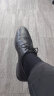 海澜之家HLA皮鞋男士商务休闲系带正装德比鞋子男HAAPXM4AA90279 增高42 实拍图