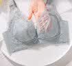 纤诗柔内衣女大胸显小超薄无海绵上托调整型收副乳透气胸罩无钢圈文胸 1988#杏色 95C 实拍图