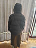 森马（Semir）轻松羽绒|90鸭绒羽绒服女冬季短款宽松花苞连帽甜美三防保暖外套 黑色（灰鸭绒）90001 L 实拍图