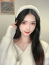 Jay【七夕礼物】和田玉吊坠925银四叶草项链女平安扣送女友 天鹅项链（配证书） 实拍图
