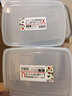 SP SAUCE日本进口冰箱保鲜盒收纳盒食品冷冻盒套装大号塑料厨房储物盒 2.6L 三个装 实拍图