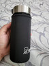 希诺（HEENOOR）玻璃杯单层加厚男女士商务办公泡茶杯大容量耐热便携车载水杯 本色 400ml【XN-6016L】 实拍图