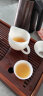 玉中泥 白玉瓷整套茶具套装日式羊脂玉陶瓷家用简约盖碗茶杯公道杯创意组合功夫茶礼盒装 标准配置配大号茶盘（1个盖碗6个杯 一套茶漏） 实拍图