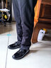 郑童鞋儿童黑色英伦礼服2021演出鞋真皮软底漆皮小孩学生大男孩校园表演鞋男童亮皮皮鞋 20320黑色 中童36码/鞋内长22.5cm 实拍图