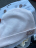 爱贝迪拉婴儿帽子秋冬款棉新生婴幼儿护卤门帽初生宝宝0到3个月胎帽 【双层】浅奶咖 大码【建议帽围42-47cm】 实拍图