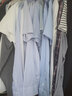 罗蒙短袖衬衫男士竹纤维抗皱商务条纹格子职业装工装休闲衬衣上衣男装 实拍图