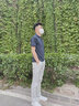 都美姿夏季裤子男韩版潮流直筒运动长裤青少年学生条纹男士休闲裤男帅 灰色 29 实拍图