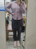 朵梵蓮（Duofanlian）晨跑步运动套装春夏季户外健身房瑜伽服女套装速干衣宽松健身服女 1紫色外套+K12紫色长裤 L 110-120斤 实拍图