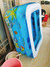 诺澳 充气泳池大号儿童游泳池家用室内小孩戏水池海洋球池大人泳池 120*90*52cm泡底三环-基本 实拍图