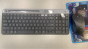 罗技（Logitech） K580 无线蓝牙键盘 超薄键盘 安静办公学生手机支架键鼠套装平板电脑办公键鼠套装 毕业高考礼物 K580 星空灰+M650L黑(中大手套装) 实拍图