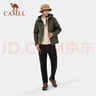 骆驼（CAMEL）户外软壳衣情侣款防水防风夹克加绒连帽外套潮 AA32263652 实拍图