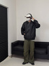啄木鸟外套男2025春秋季新款美式复古皮衣痞帅机车风飞行员教练皮夹克 黑色 XL 实拍图