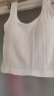 FitonTon吊带背心女带胸垫打底衫纯色内搭可外穿文胸一体抹胸内衣夏白色 实拍图
