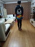 闪电潮牌（GENANX）帽衫男宽松慵懒风个性涂鸦印花太空棉连帽卫衣男 黑色 2XL 实拍图