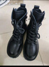 达芙妮黑色马丁靴女2025秋冬厚款户外旅游经典穿搭配裙子厚底英伦风短靴 黑色-8孔【秋冬加绒款】 37 实拍图