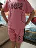 贝婴初儿童短袖球服套装男女童运动服速干T恤短裤中大童宝宝童装 黄色 KIDS 120 实拍图